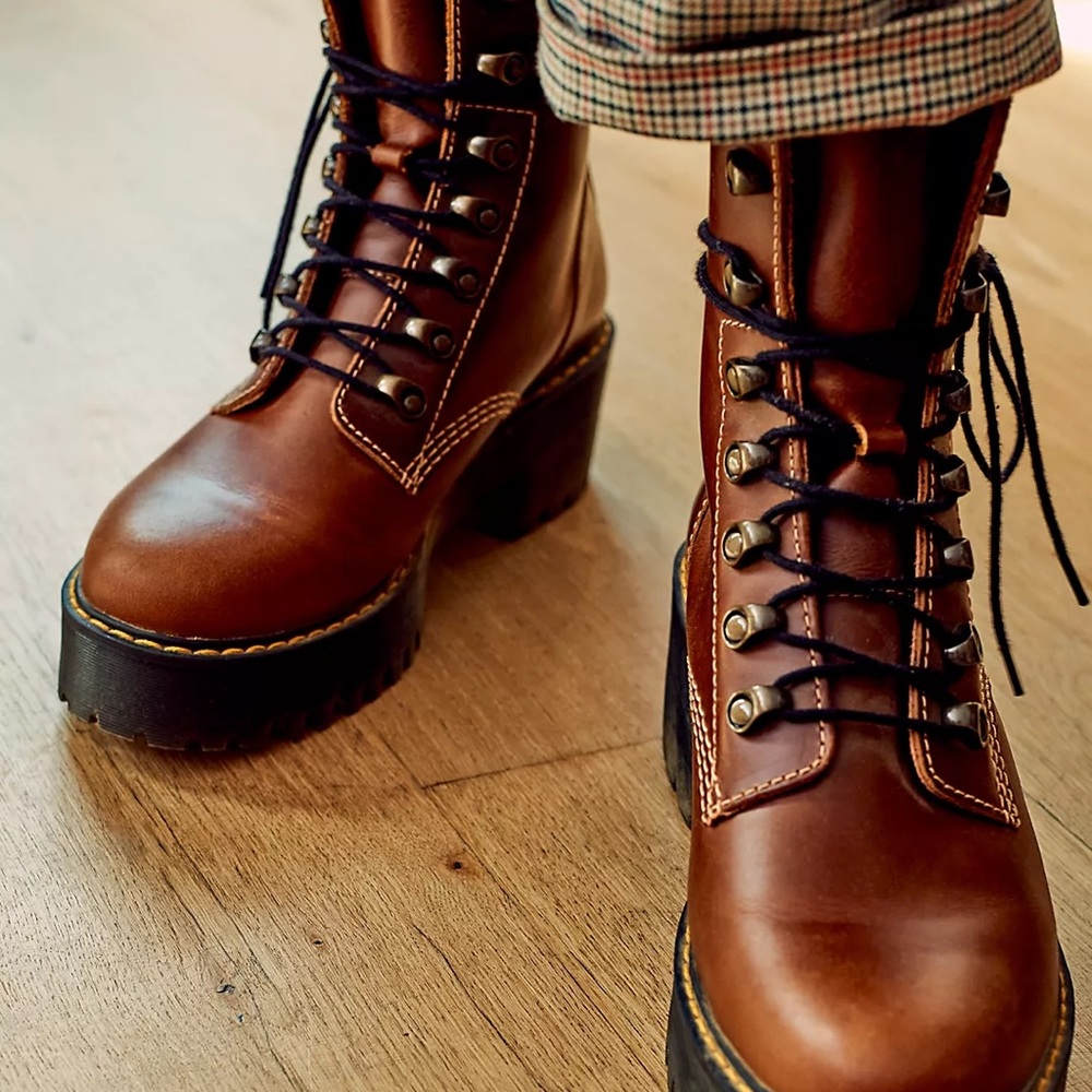 Dr. Martens Leona Platform Ankle Boots